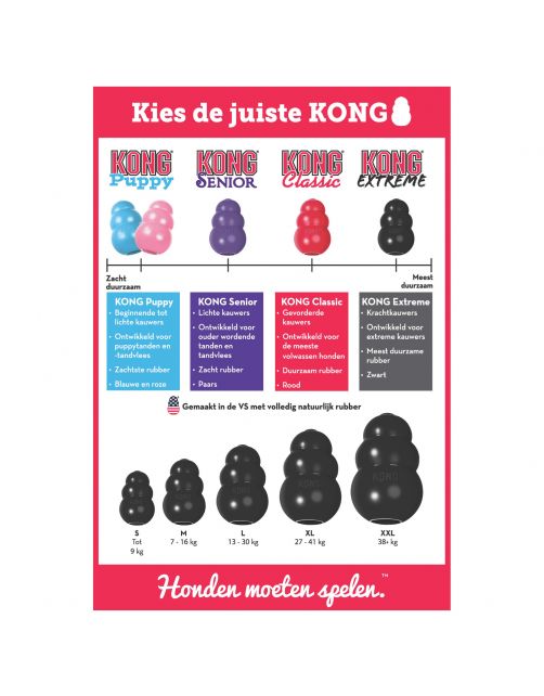 Kong Speeltje Extreme Zwart - Hondenspeelgoed
